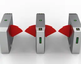 Waist Height Flap Turnstile Barrier Gate