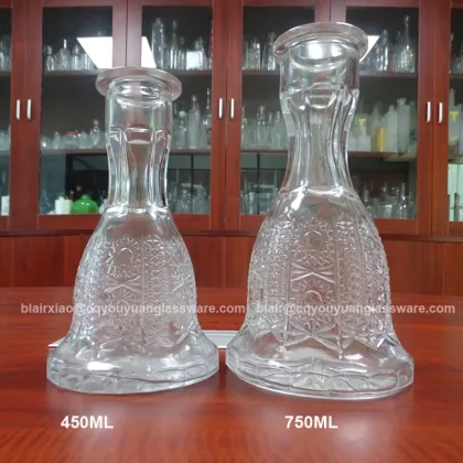 750ML Machine-Blown Snuff Bottle Hookah Glass Design