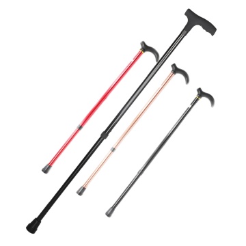 Adjustable Aluminum Walking Stick for Women - Portable Non-Slip Crutches for Stair Climbing, 5 Levels Height Adjustable