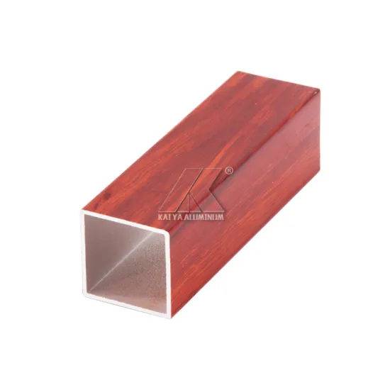 Wood Grain Rectangular Aluminum Tubes 40x20x2 Design 6063 T5 6061 T6