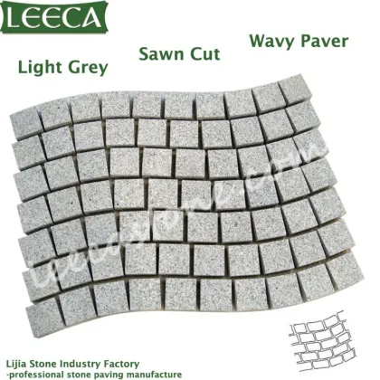 Plaza wavy paving stone