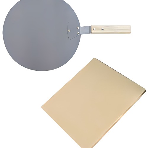 Práctico horno de pizza portátil con diseño de fuego de leña