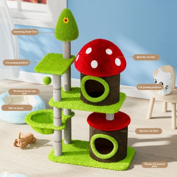 cat stand cat condo for large cats Sisal Rope for Indoor Tree Cat Scratching Post Supplier