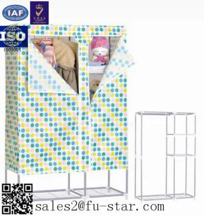 Bedroom furniture storage wardrobe waterproof otobi furniture in bangladesh price non woven folding fabric wardrobe cabinet