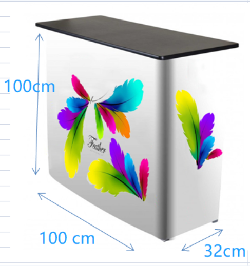 Aluminum Structure Foldable Promotion Table