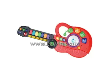 Foldable electronic musical toys guitar