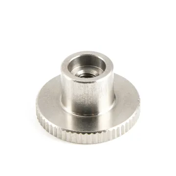 Metal Cap Plug Round Head Knurl Thread Inside