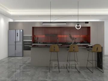 Custom solid wood kitchen units set furniture cabinet