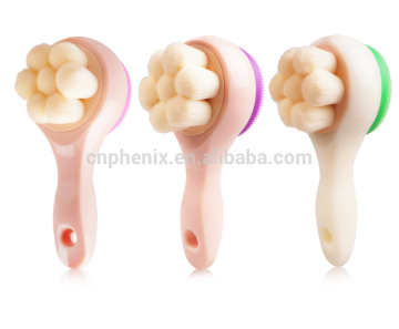 2015 hot sale facial cleansing brush with handle