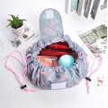 Lay Flat Waterproof Travel Makeup Organizer Pouch