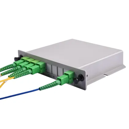 Fiber Optic 1x4 1x8 SC APC Casette Optical Insert Type PLC Splitter