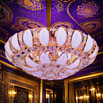 Moroccan Gold Luxury Ceiling Light: Vintage Villa Dining Room Decoration