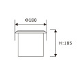 LEDER de controle remoto 3000K 20W LED Inground Light