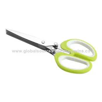 High Class Stainless Steel 5 Blades Herb Scissors