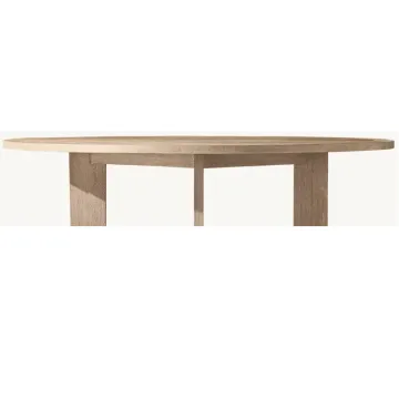 Customizable Outdoor Round Dining Table - Wholesale Solid Teak Wood