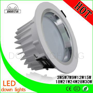 5W/7W/9W/12W/15W teto levou downlight com Epistar