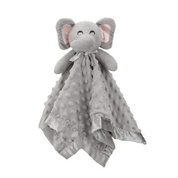Customizable Lovey Blanket: Baby Elephant Comforter with Soft Toy Design for Kids