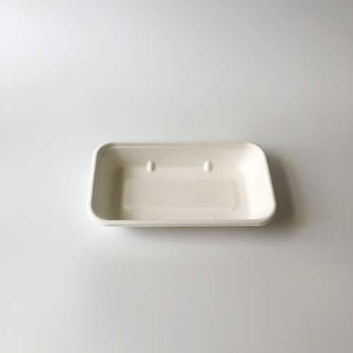 Bagasse Trays Biodegradable sugarcane pulp 750ml tray with separated lids Factory