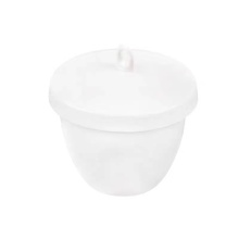 Medium Form Glazed Porcelain Crucibles With Lid 30ml