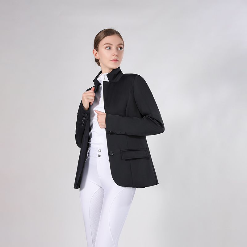 Nieuwe vrouwen stretch competitie paardensportjassen Jackets