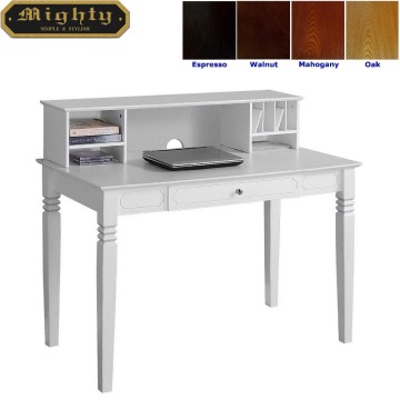 Home Office One Drawer White Small Computer Desk With Organizer