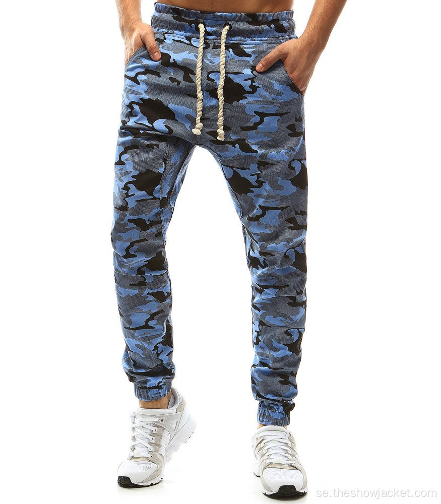 Grossist Tight Camouflage joggingbyxor för män anpassade