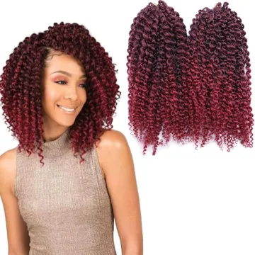 Crochet Braid Hair 8inch Synthetic African Wholesale Kinky Curly Hair Extensions Cheap Crochet Curly Braids Hair