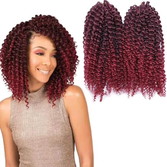 Crochet Braid Hair 8inch Synthetic African Wholesale Kinky Curly Hair Extensions Cheap Crochet Curly Braids Hair