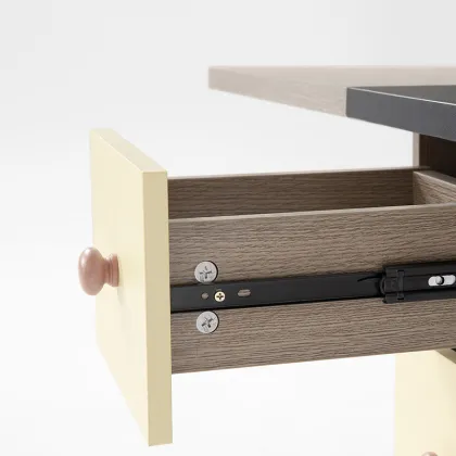 Linsy Modern Wooden Folding Dining Table Set with Chairs LS059R1