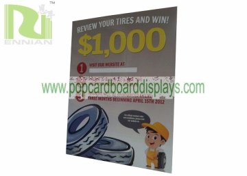Car Tyre Standee Displays Ensd007 Pop Display Stand With Graphic
