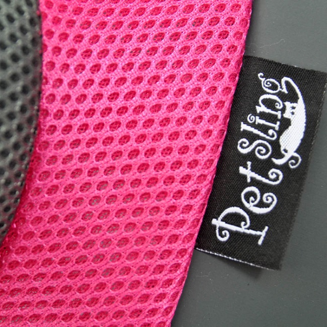 Rosa XLarge PVC och Mesh Pet Sling