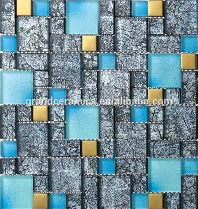 colorful glazed tiles swimming pool