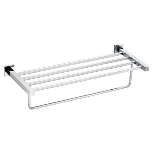 Square towel rack for wall