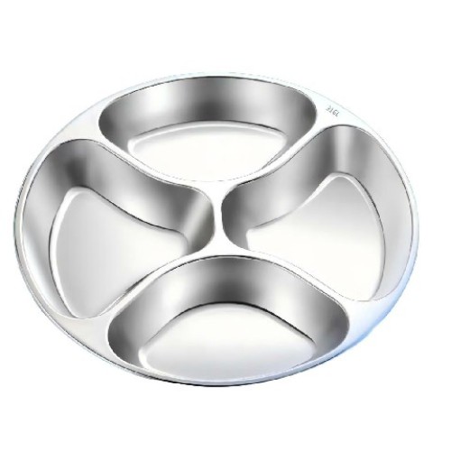 Eleganter Edelstahlbehälter mit Panel-Design