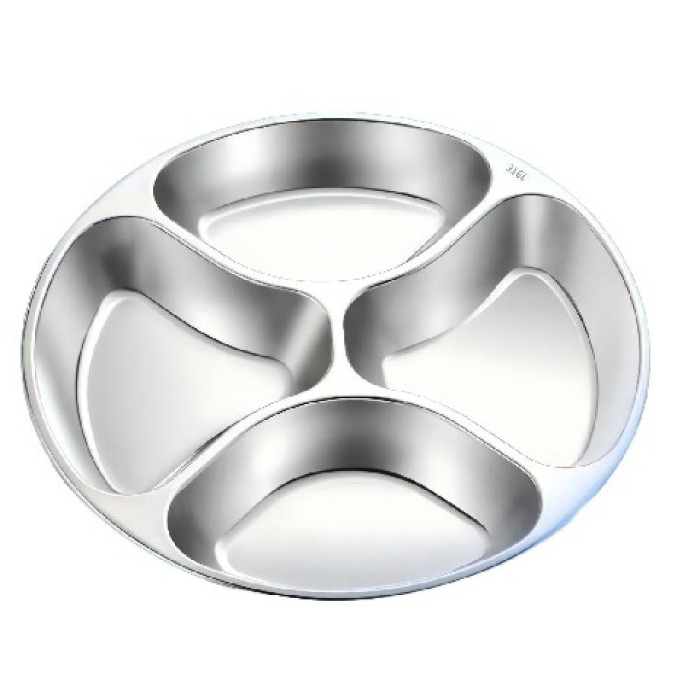 Eleganter Edelstahlbehälter mit Panel-Design