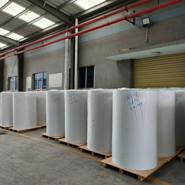 Thermal label material, white glossy sticker material