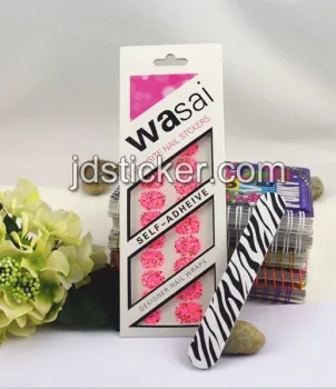 Fashionable glitter nail stickers for ladies