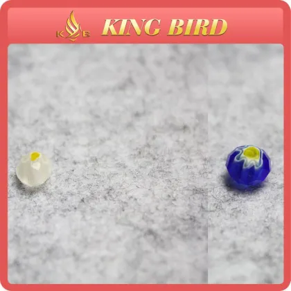 Appealing 8mm color combination glass focal beads