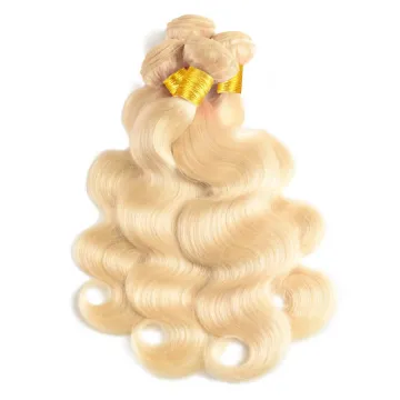 Brazilian Body Wave Honey Blonde Human Hair Weave Bundles 613 Color Full 3 4 PC Remy Hair Extensions 28 30 32 Inch Grade 10A