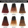 18 Inch Pre-looped Wavy Gypsy Locs Crochet Braids Dreadlocks