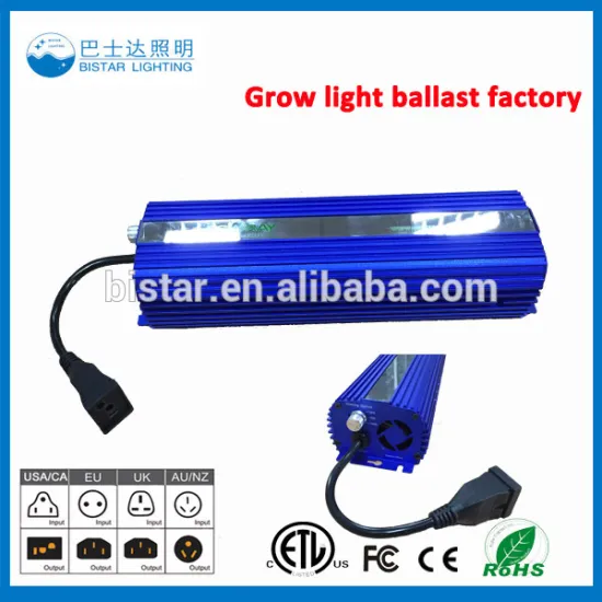 Bistar digital electronic ballast double ended 400w 600w 1000w for hydroponics lamps
