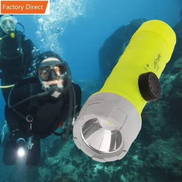 IP68 Waterproof 3AA Battery Diving Flashlight with Compass