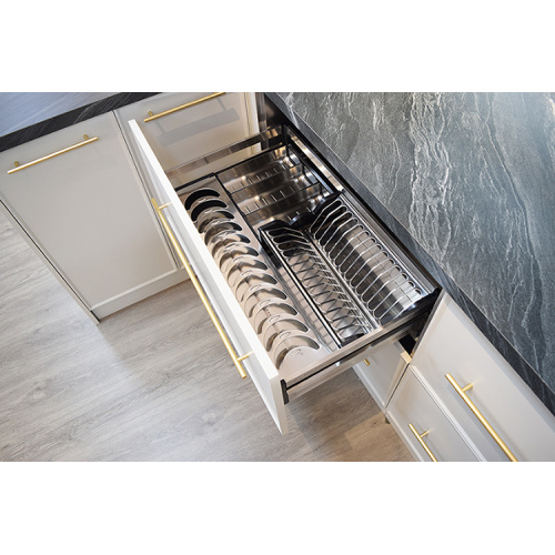 Sleek &amp; Spaphistmated Kicheni Kicheni Cabinet ine Slide Dhawa