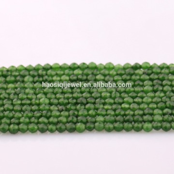 HSQ Hot sell natural cutting faceted dyed jade beads for jewelry making