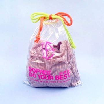 31x25cm Clear PVC Tas Dropstring - Kantong Berenang Tahan Air &amp; Kosmetik Dengan Logo