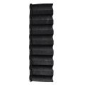 black milano stone colored metal roof tile