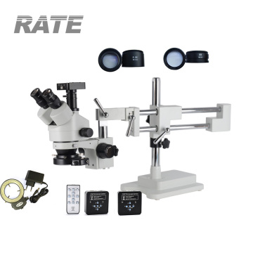 3.5X-90X Trinocular Digital Stereo Microscope with 21MP Camera