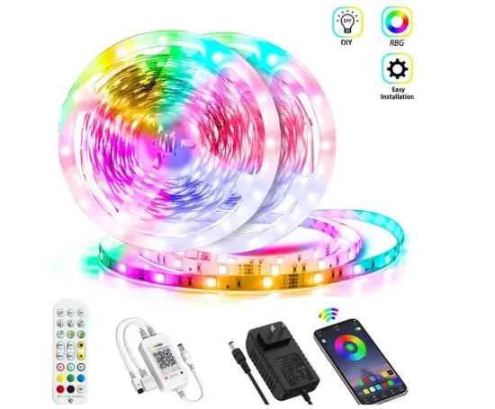 RGB 5050 Waterproof Flexible Kit - Color Changing LED Strip with Remote