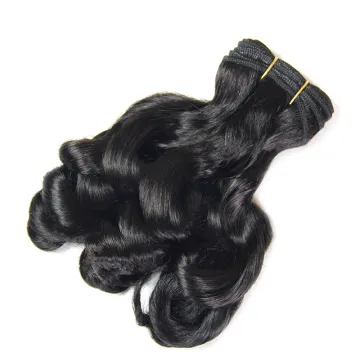 Durable quality new style in africa bouncy curls, large stock 100  3 bundles bouncy curl human hair weaving