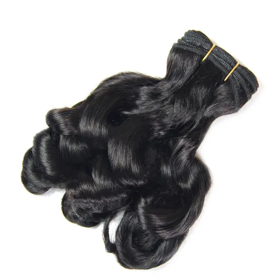 Durable quality new style in africa bouncy curls, large stock 100  3 bundles bouncy curl human hair weaving
